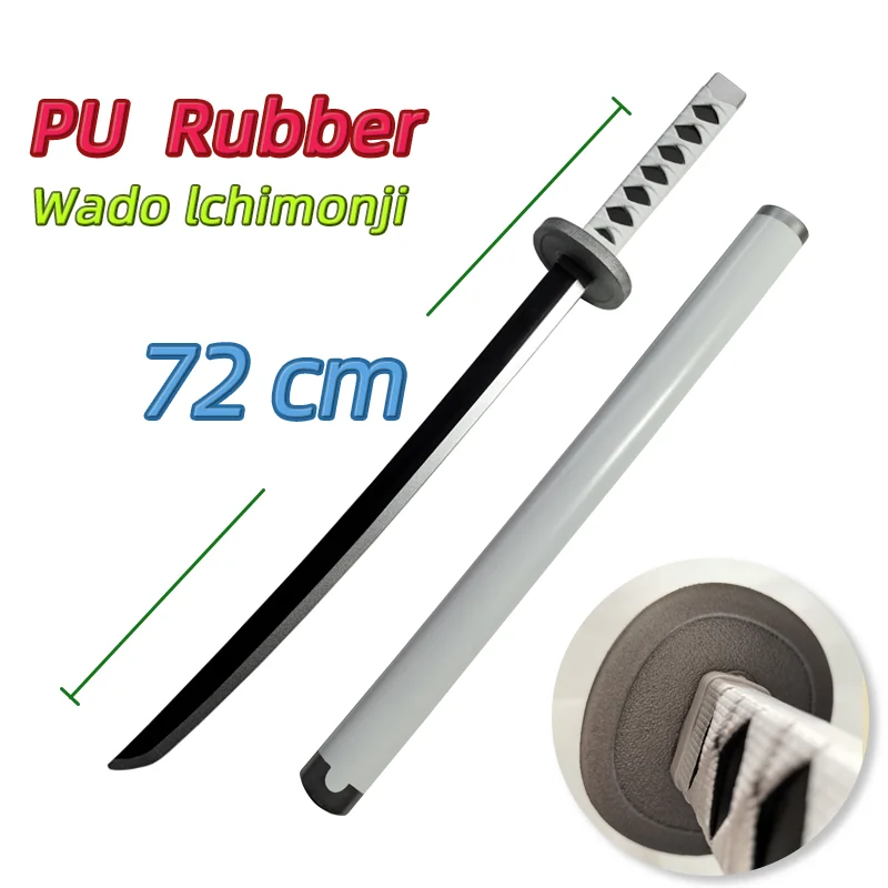 1:1 Cosplay Roronoa Zoro Katana Sword 72cm PU Qiu Shui Sword Trafalgar Law Samurai Weapon Party boy Gifts Role Playing model