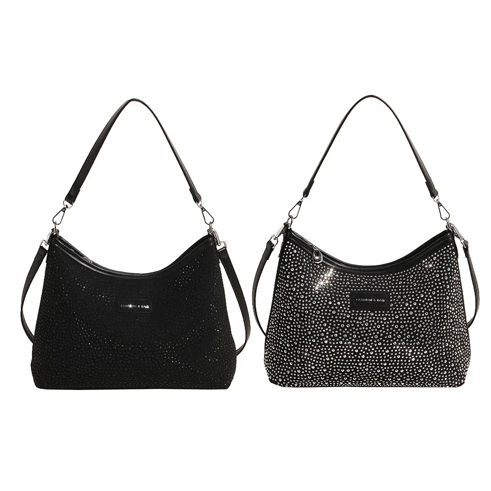 

Women PU Stylish Crossbody Bag Adjustable Strap Trendy Tote Handbag Zipper Closure Fashion Underarm Bag Outdoor Travel Bag