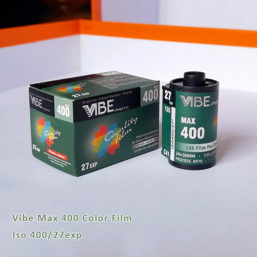 1Roll/5Roll/6Roll/10Roll VIBE Max 400 Color film ISO 400 135 Negative film 27EXP/Roll for VIBE 501F Film Camera and 135 Camera