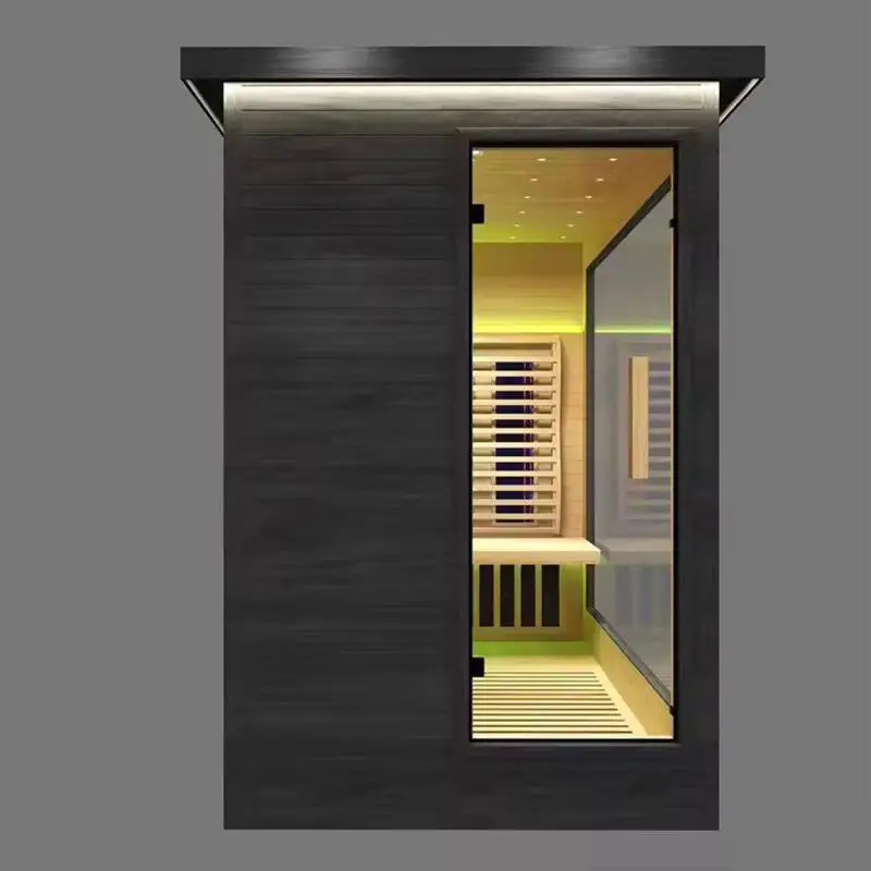 Steam room Family fumigator Sauna room Villa custom outdoor black sauna room