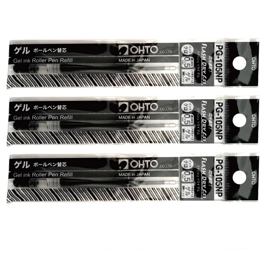 

3 шт. OHTO PS-107NP/PG-105NP автоматический стержень для шариковой ручки, сменный блок Europe Standard G2 на масляной основе, сменные стержни для школьного и офиса
