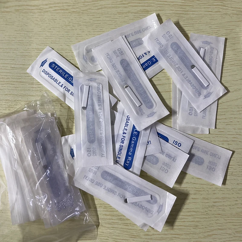 Permanent Makeup Embroidery Microblade Eyebrow Pen Kit Body Art Tattoo Paint Manual Pen + 50pcs 14U Blades Needles Tattoo Manual