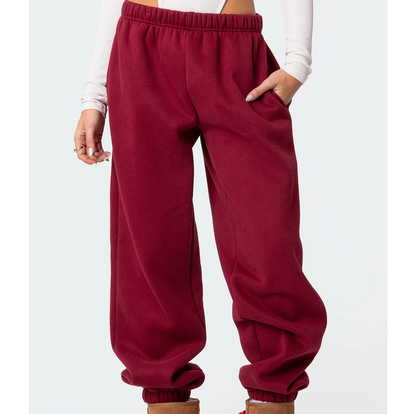 سراويل رياضية كاجوال أنيقة ومريحة من Activewear، سراويل كاجوال مميزة بلون سادة