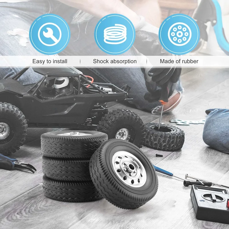 4pcs Rad reifen Reifen für wpl d12 rc LKW Auto DIY Upgrade Ersatzteile Zubehör