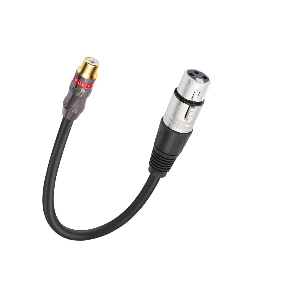0.3 متر 3Pin XLR أنثى إلى RCA أنثى RCA أنثى إلى 3Pin-XLR شاحن أنثي الحبل لمكبرات الصوت أنظمة الصوت ستيريو HiFi