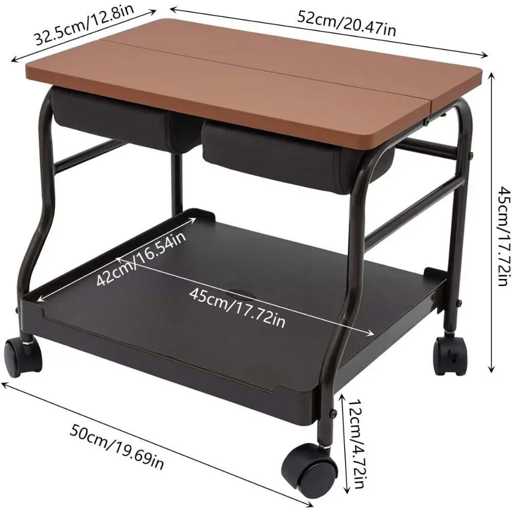 Cart for Foot Rest Pedicure Manicure Funiture Massage Table Salon Supplies,Footrest Stand for Beauty Parlors and Medical Clinics