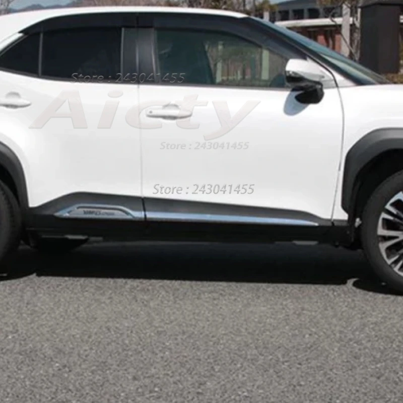 

For Toyota Yaris Cross 2020 2021 2022 ABS Chrome Door guard Car Body Exterior Side Door Anti-scratch Guard Plate Protecte Cover