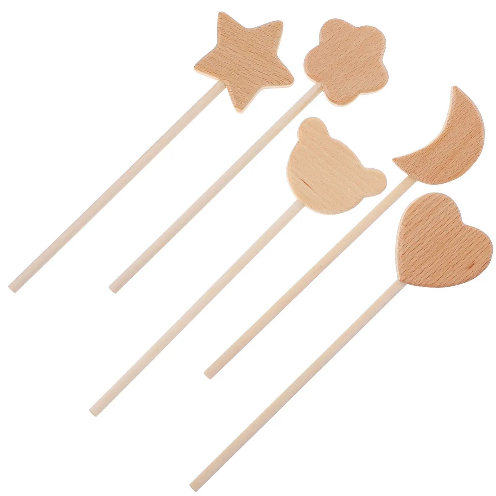 

Набор из 5 деревянных палочек для росписи, заготовки для творчества, для дня рождения, танцев, вечеринок, граффити, цветные палочки для рисования