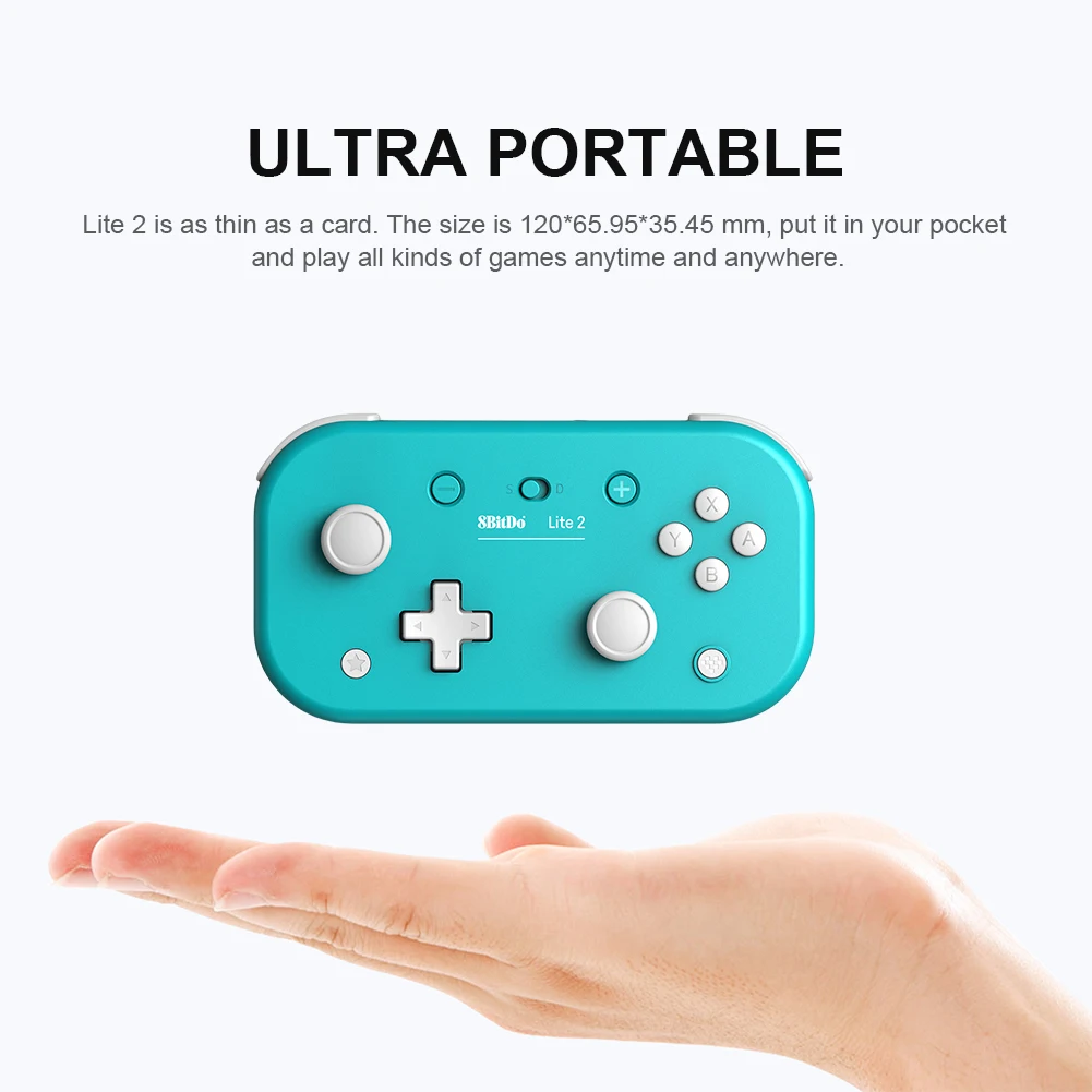 8BitDo Lite 2 BT Gamepad مع أجهزة التحكم في الحركة المحركات الخطية الاهتزاز وحدة تحكم لاسلكية وحدة تحكم الألعاب اللاسلكية للتبديل