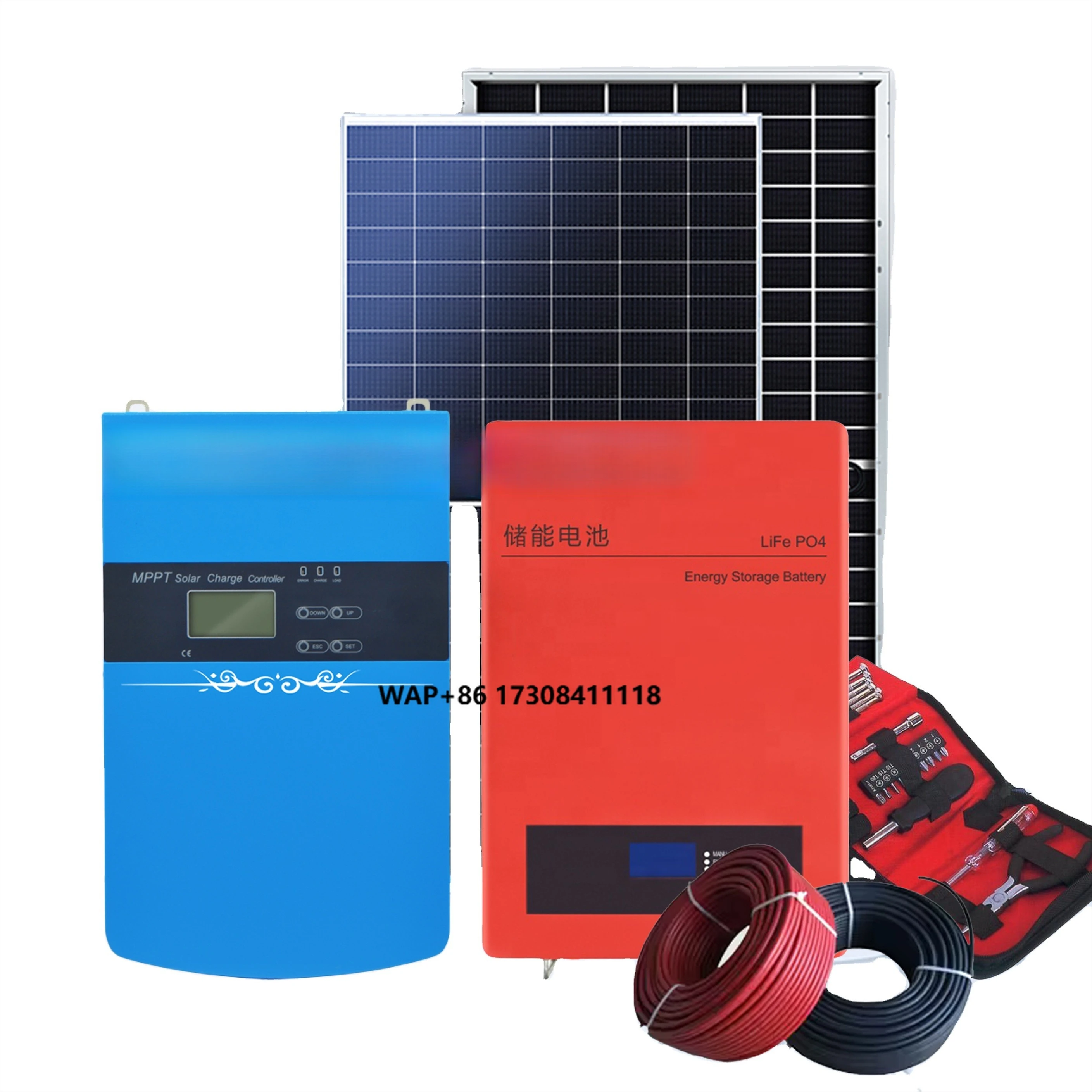 Off Grid Solar Power System  With  Pure Sine Wave Output Inverter 10kw Solar Generator for House