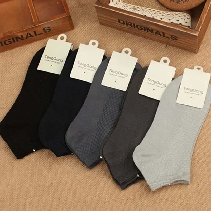 Classic Cotton Bamboo Fibre Men Socks Man Business Sock Odorless Casual Sport Deodorant Breatheable Man Long Socks