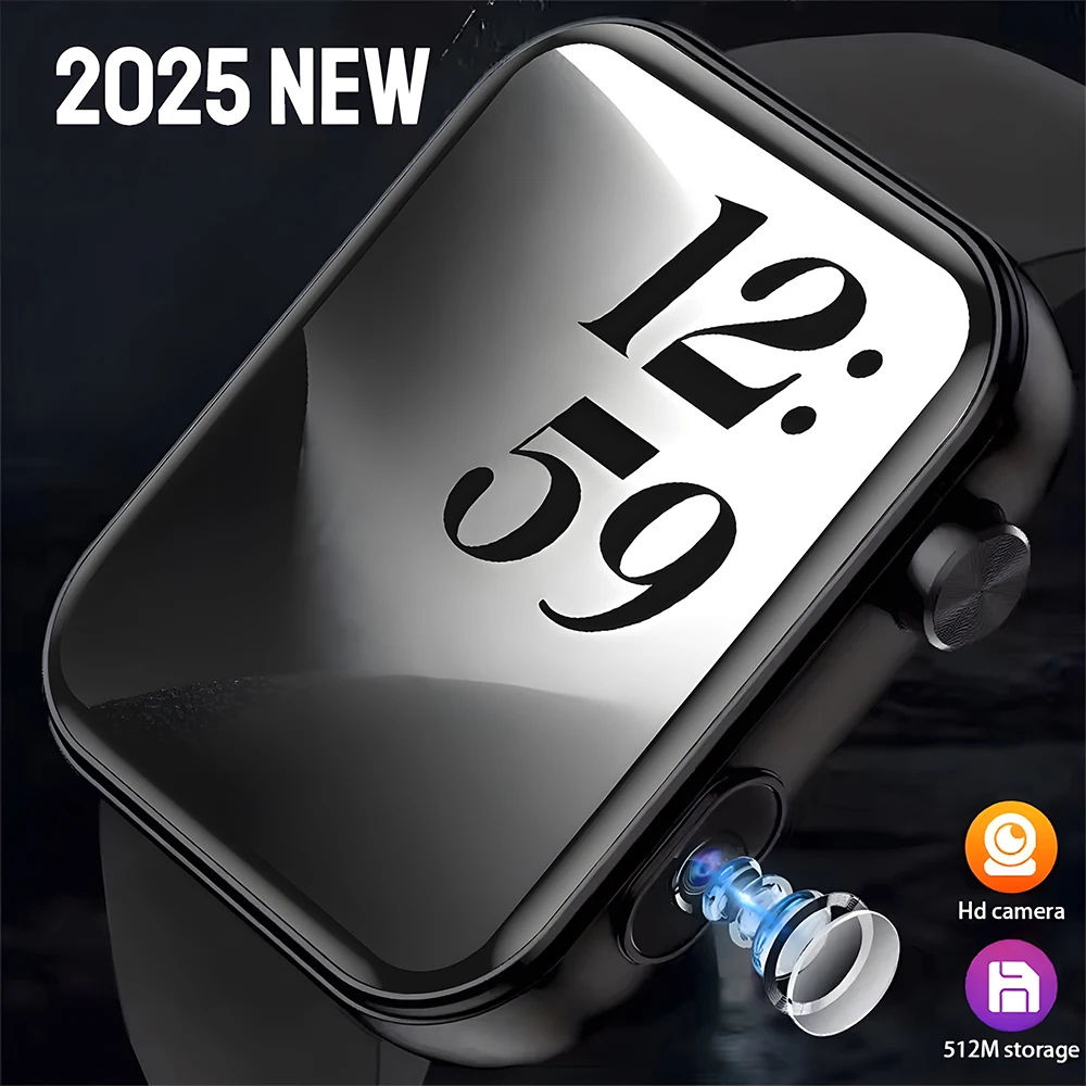 

2025 Новые Смарт-часы с большой памятью 3D Dynamic Dail Take Photos Видео Пульсометр Спорт Фитнес Водонепроницаемые BT Call HD Смарт-часы