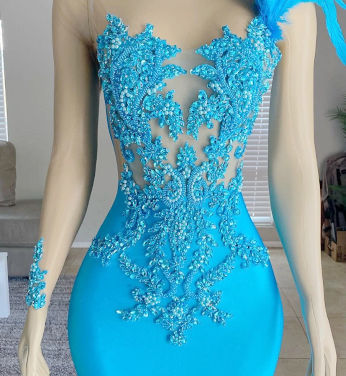 Handmade Acrylic rhinestones lace bodice applique sewing beads stones trim patches accessory for dress