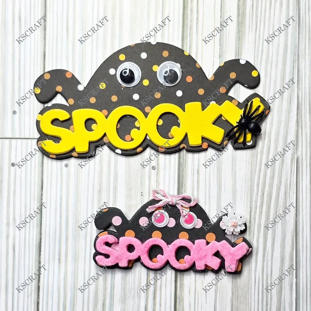 KSCRAFT Spooky Bag Topper Cutting Dies Stencils for DIY Scrapbooking Decorative Embossing DIY Paper Cards