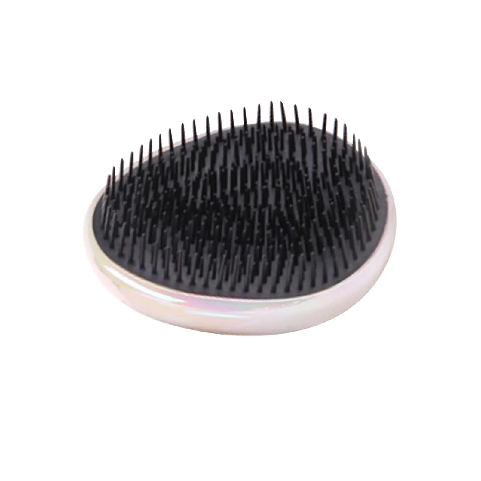 Sikat rambut portabel bepergian bentuk telur sikat rambut sisir sisir rambut bantalan udara antisimpul untuk rambut keriting bergelombang anak perempuan