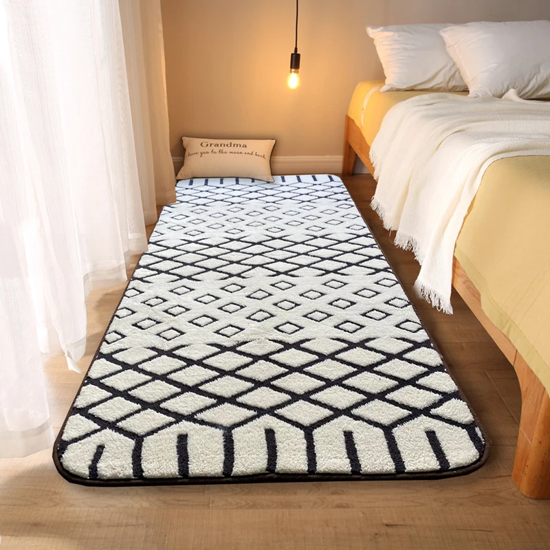 Wabi Sabi Style Rugs for Bedroom Nordic Bedside Carpet Waterproof Non-slip Cloakroom Rug Ins Large Area Carpets for Living Room