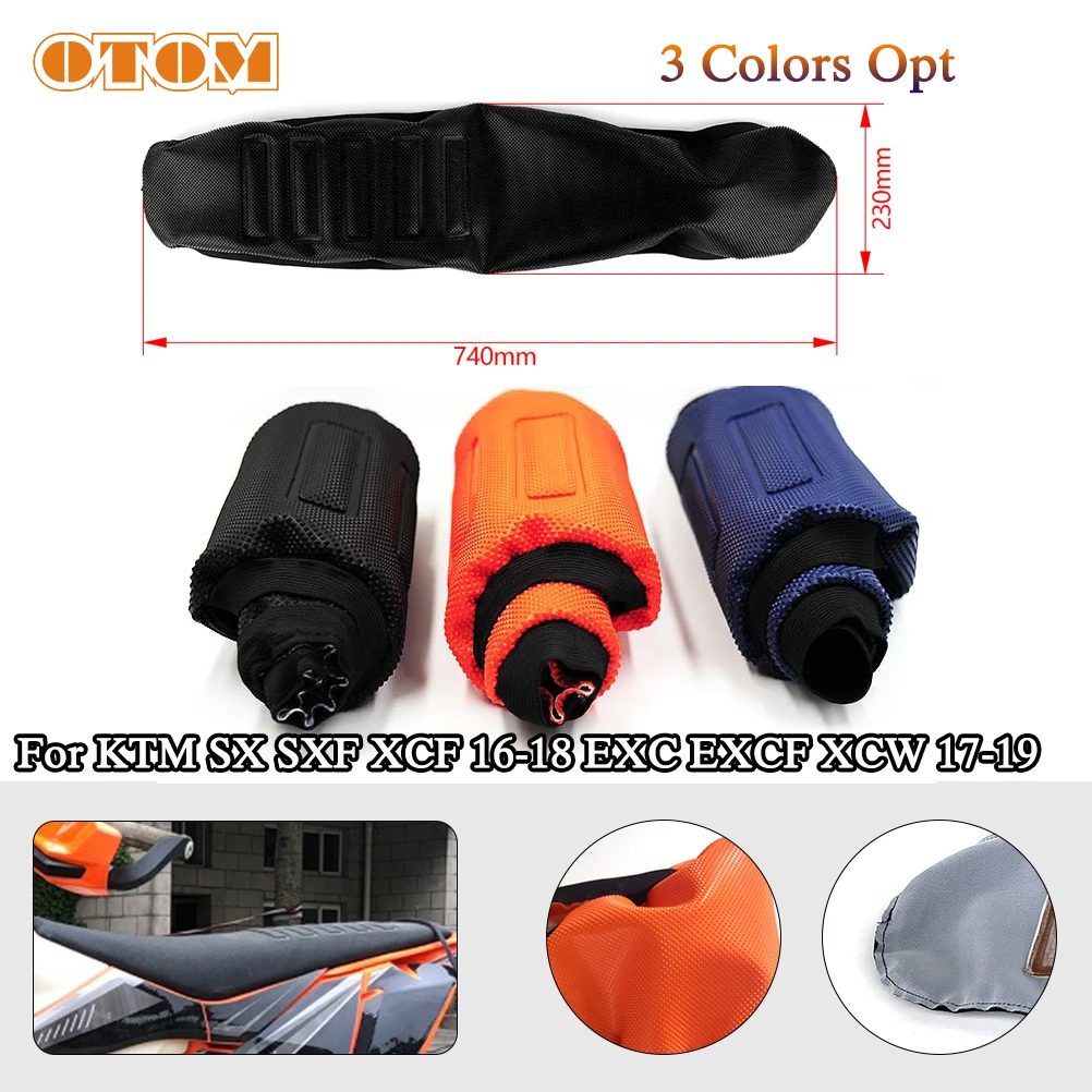 Seat Covers For KTM SX XCF SXF 16-18 XCF EXC EXCF 17-19 XC Motocross Rubber Gripper Soft Cushion Protector Antiskid Waterproof