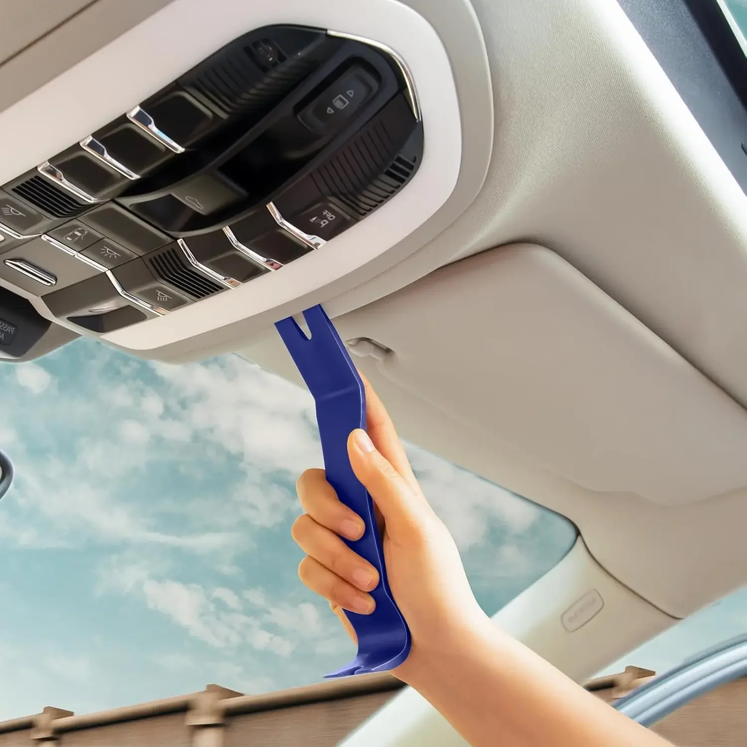 

13Pcs Auto Trim Removal Tool Kit, Car Clip Fastener Remover Set, Door Panel Pry Tools for Automotive Interior Repair