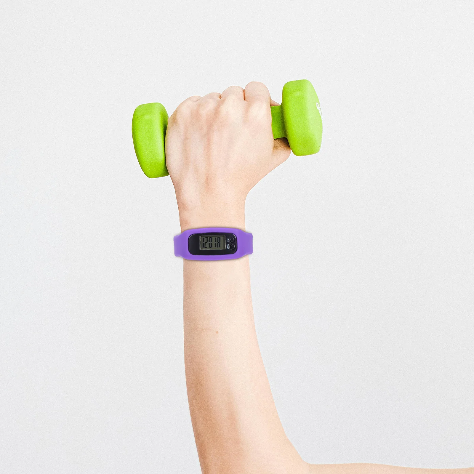 LED 多機能歩数計腕時計黒カロリーモニター走行距離時間表示フィットネストラッカー子供大人スポーツ用