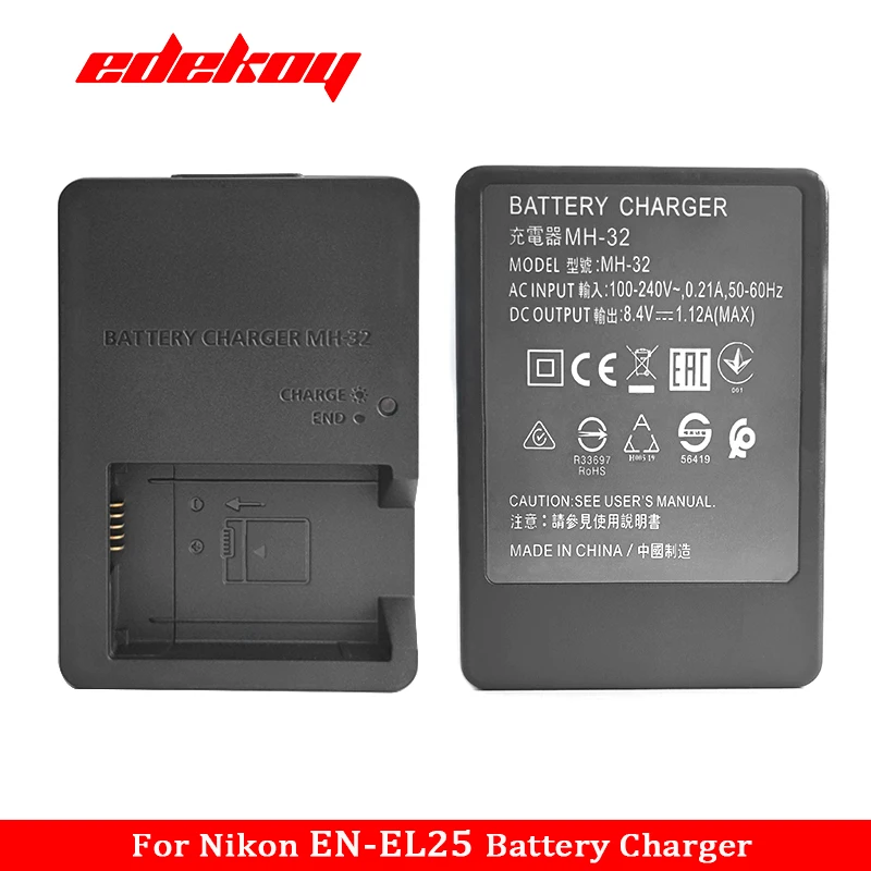 MH-32 ładowarka MH32 do Nikon EN-EL25 ENEL25 EL25 bateria Nikon Z50 ZFC Z30 Z50II mikro pojedyncza kamera