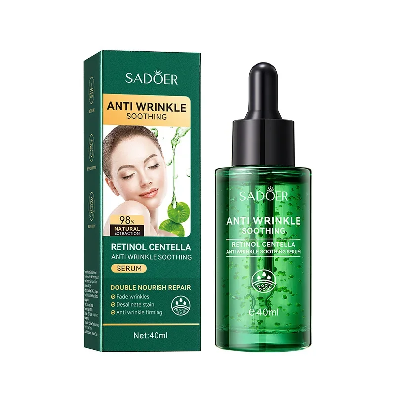 SADOER Retinol Centella Soothing Face Serum Moisturizing Brighten Face Color Hydrating Skin Fade Fine Lines Beayty Skincare