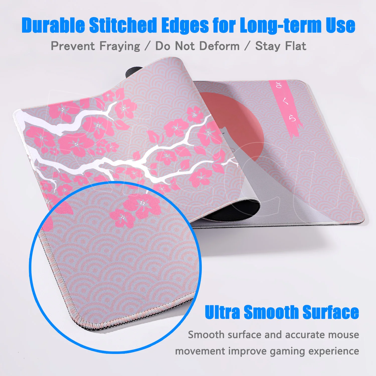 Large Pink Sakura Mice Mat Cherry Blossom Mouse Pad Gaming Home New HD Mousepad XXL Keyboard Pad Office Non-Slip Carpet Desk Mat