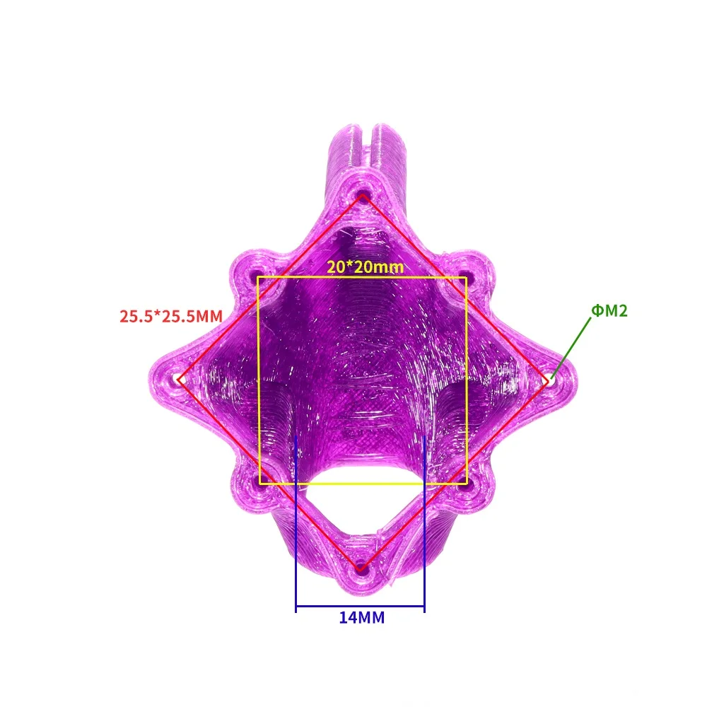 3-inch FPV tandenstoker drone-frame - 114 mm wielbasis, 21 g gewicht, geschikt voor 1104/1106 motoren Racing Drone-accessoires