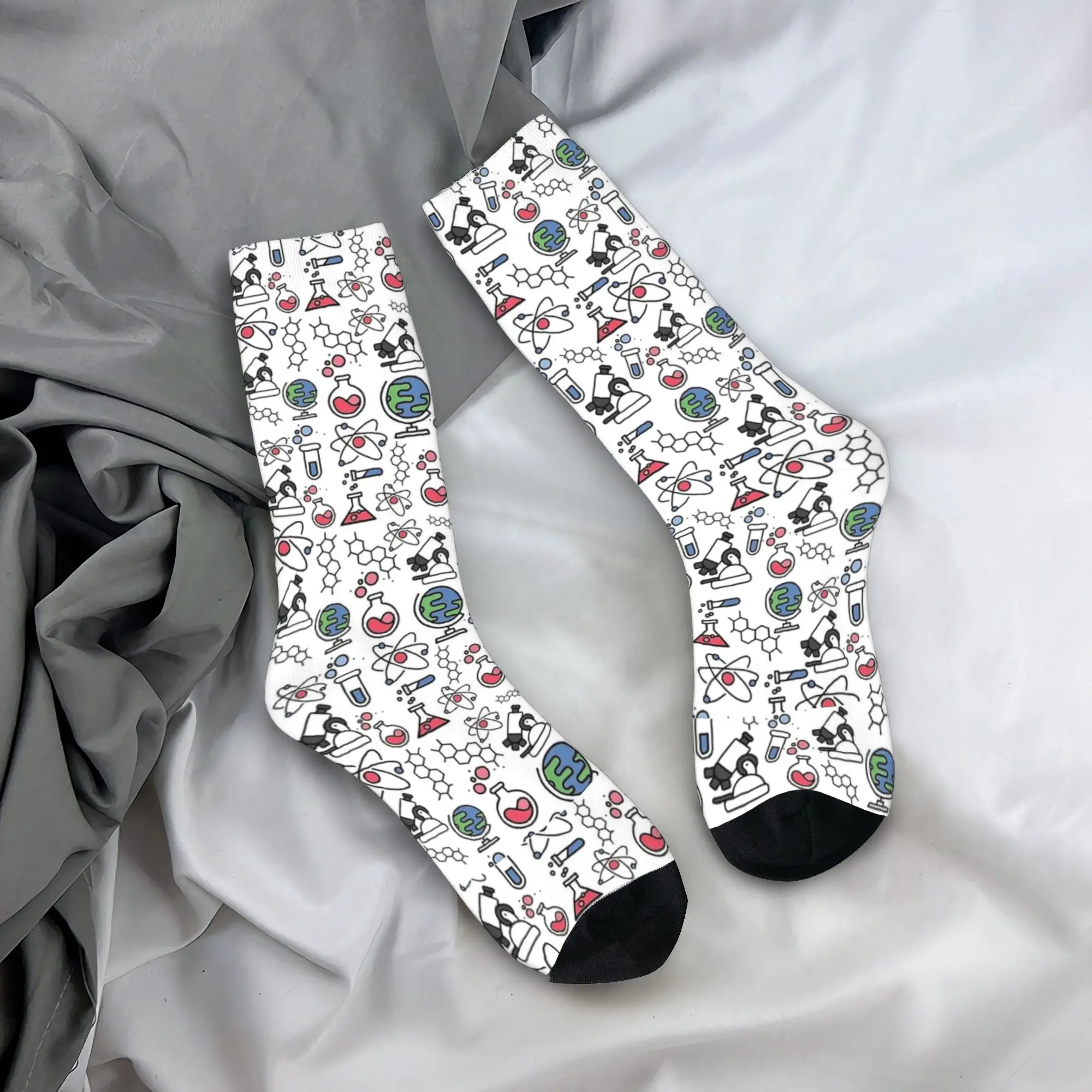 science teacher tools and equipment Socks  Design Stockings Non-Slip Men Socks Comfortable Spring Harajuku Running Sports Socks