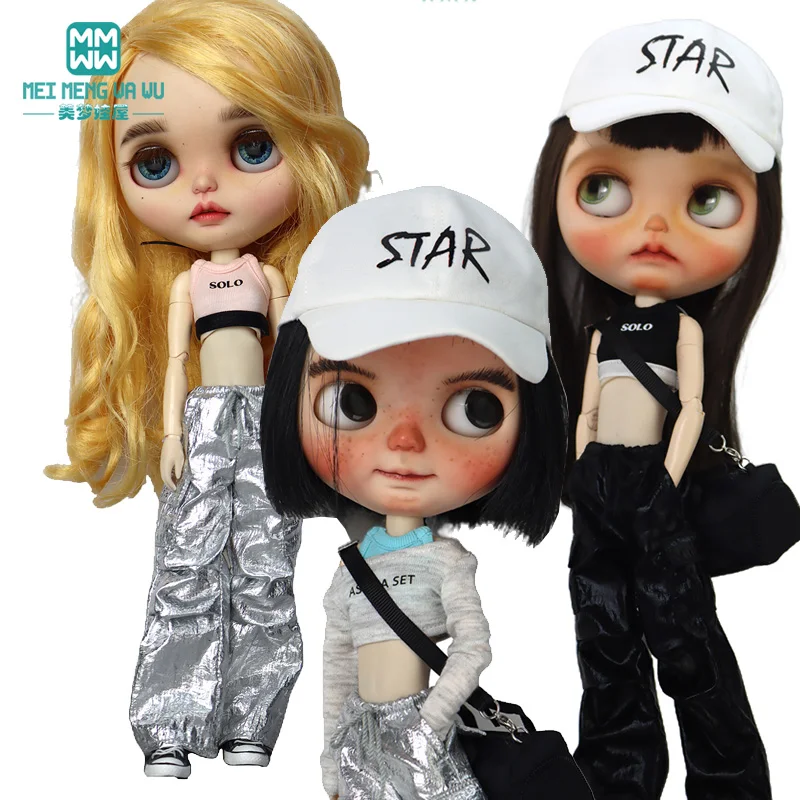 

Clothes for doll Fashion T-shirts, slacks, camisoles fits Blyth Azone OB22 OB24 Doll Accessories