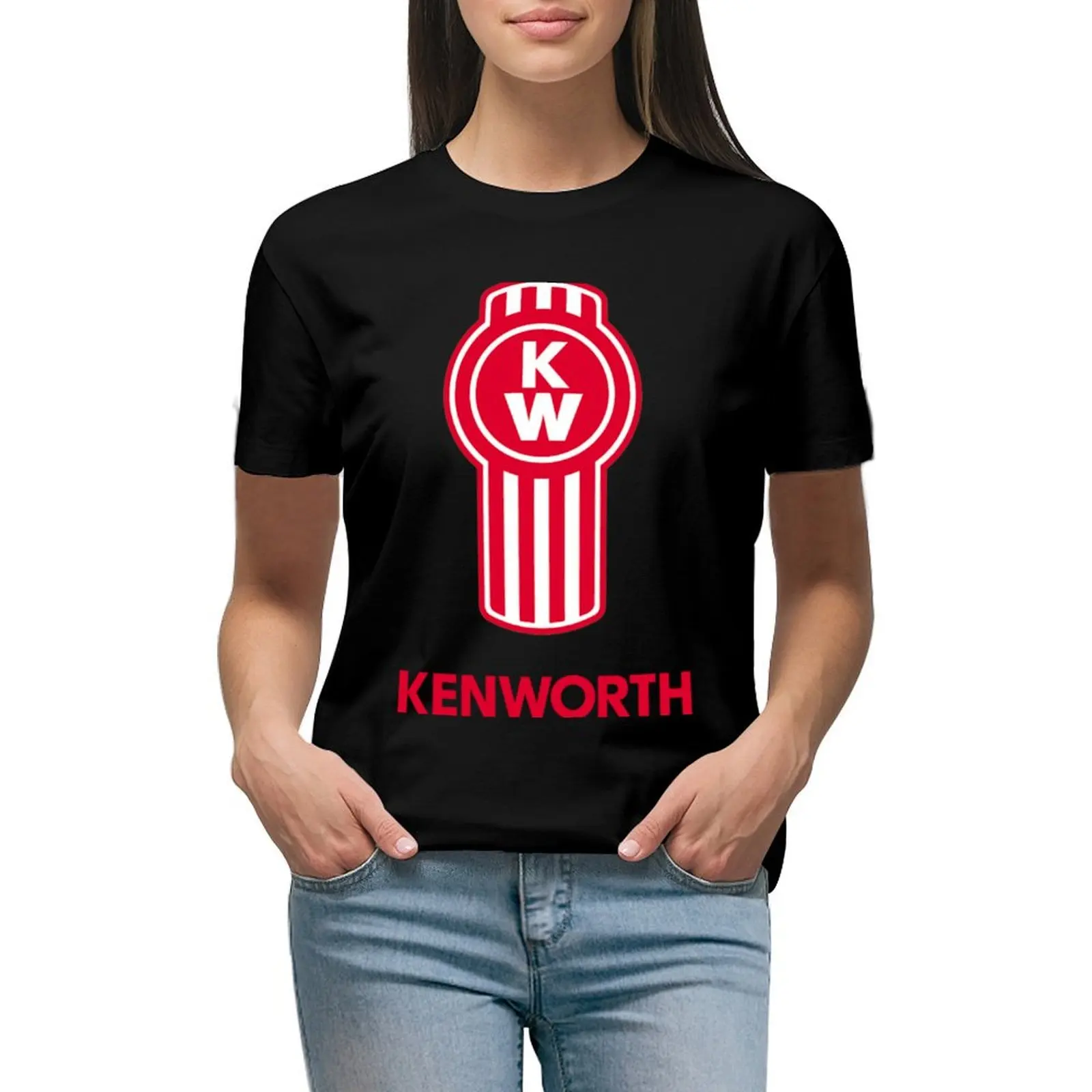 Camiseta con logotipo de Kenworth para mujer, ropa femenina, camisetas de moda coreana