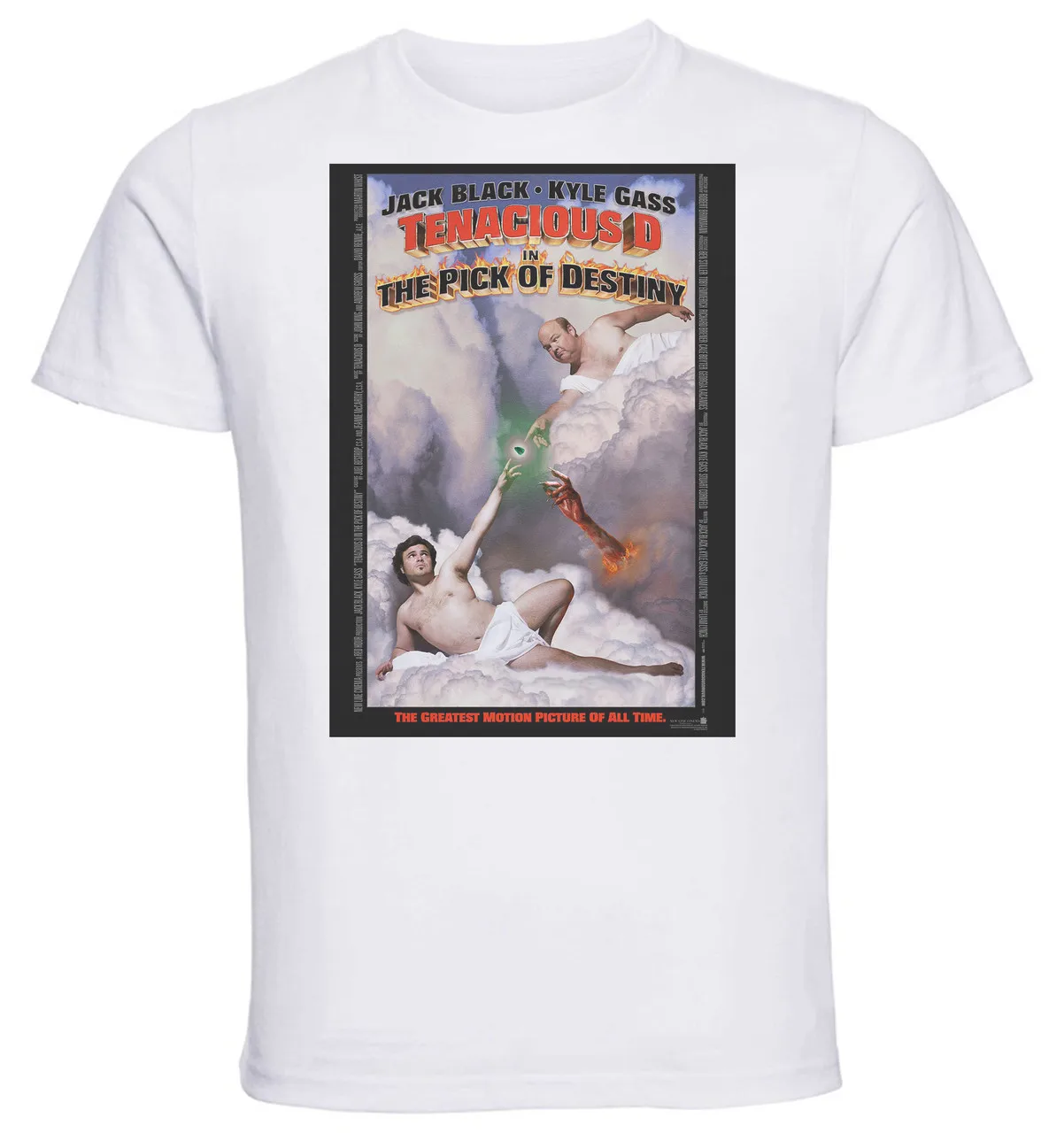 T-shirt Unisex - White - Playbill Film - Tenacious D