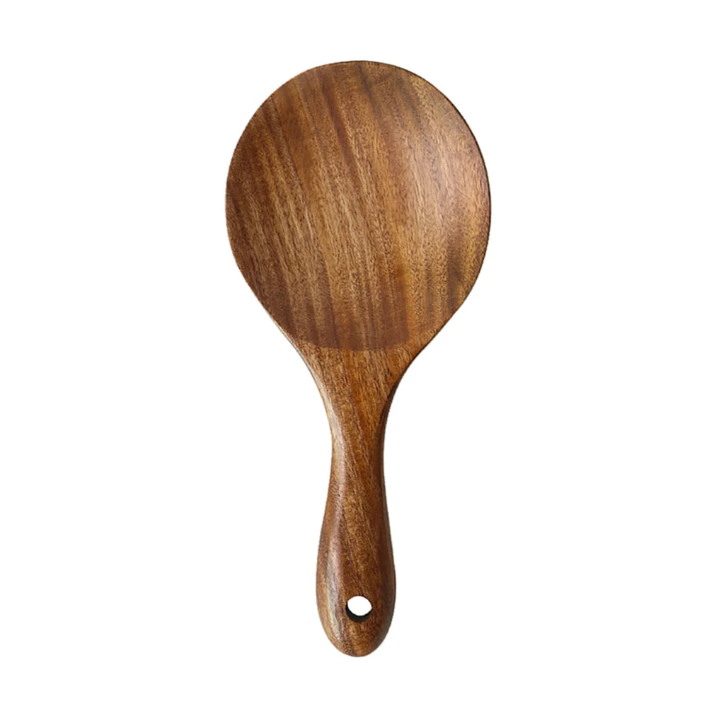 

Wooden Rice Scoop Lightweight Non-Scratch Serving Spoons For Home Kitchen Restaurant Food Utensil Tableware