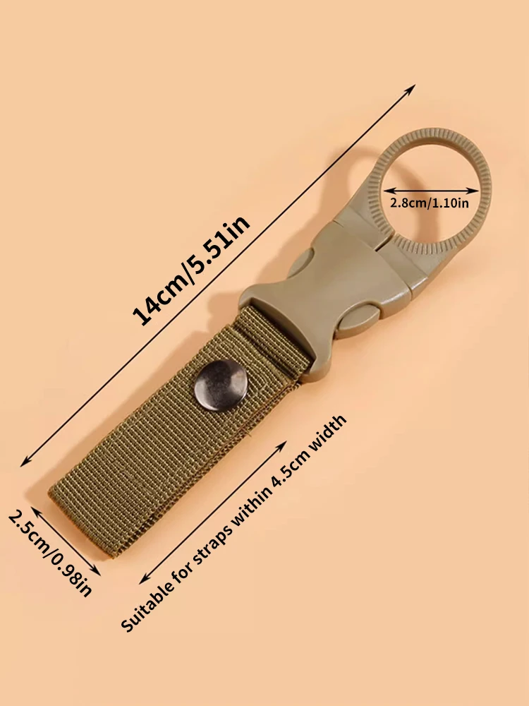 Outdoor Water Bottle Buckle Webbing Tactical Hanging Buckle Portable Suitable For Outdoor Camping, Hiking Trip