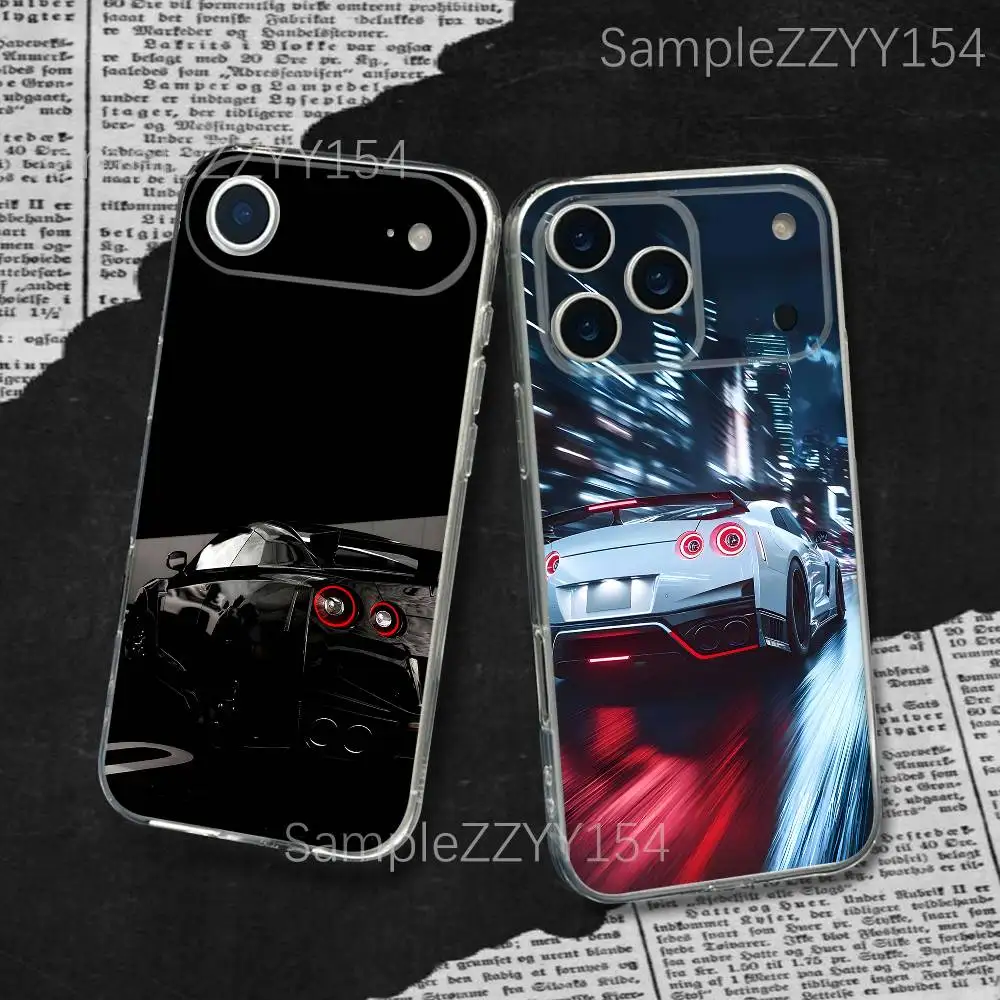 

N-NissanS G-GTRs Car R35 Phone Case For iPhone 17,16,15,14,13,12,11 Pro,Max,Plus,X,XS,XR,SE4,E Mini Transparent Soft Cover