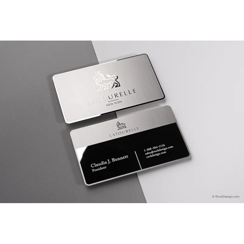 100pcs Custom Company Professional Manager Metal Stainless Steel Business Card Custom s