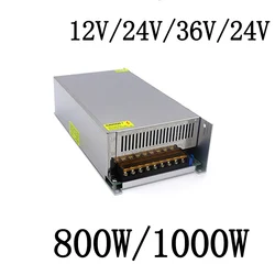 Switching Power Supply 1000W 800W AC 110V 220V TO DC 48V 36V 24V 12V Power Supply Source Transformer AC DC SMPS Uninterruptibl