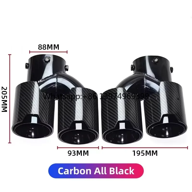 DEX Exhaust Tip for M240i/M340i/M440i G20 G21 G23 G42 Performance Styles Carbon Fiber Dual Exhaust Pipe Muffler Nozzle Tailpipe
