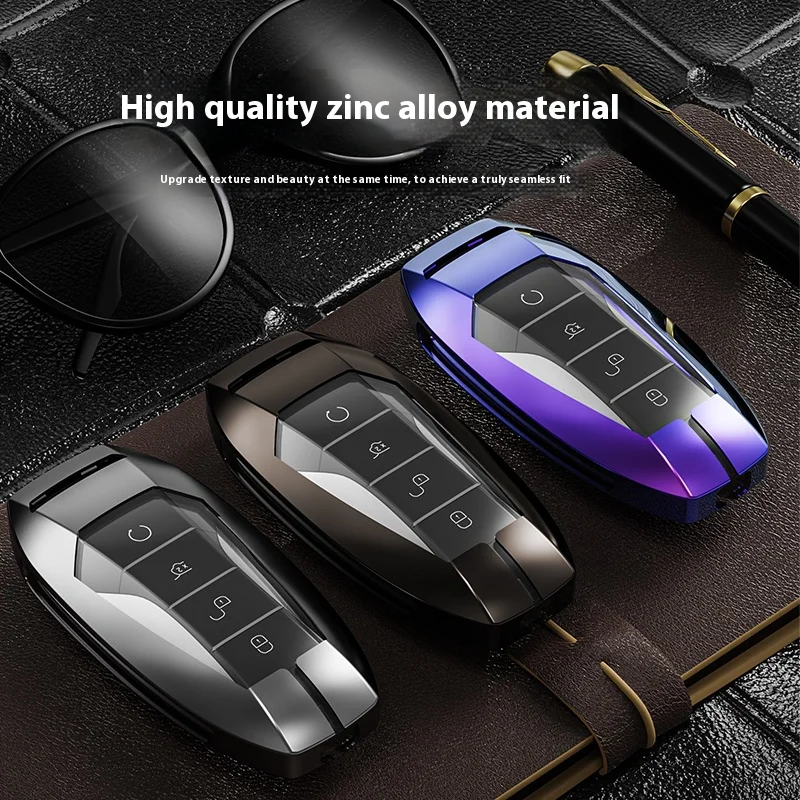 The new high-quality zinc alloy car remote control key housing is suitable for BYD D1/E2/E3/E9/Seagull/Dolphin/Seal/Destroyer 05