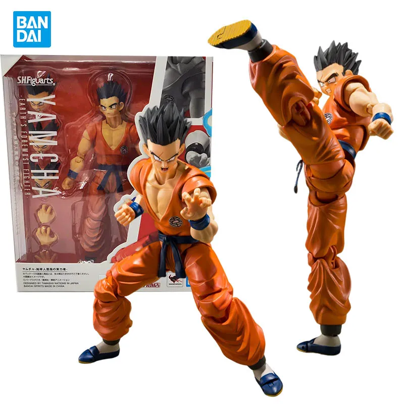 

Bandai Genuine Yamcha SHF Dragon Ball Anime figure Movable toy Anime Peripheral Action Figures Doll for Collectors