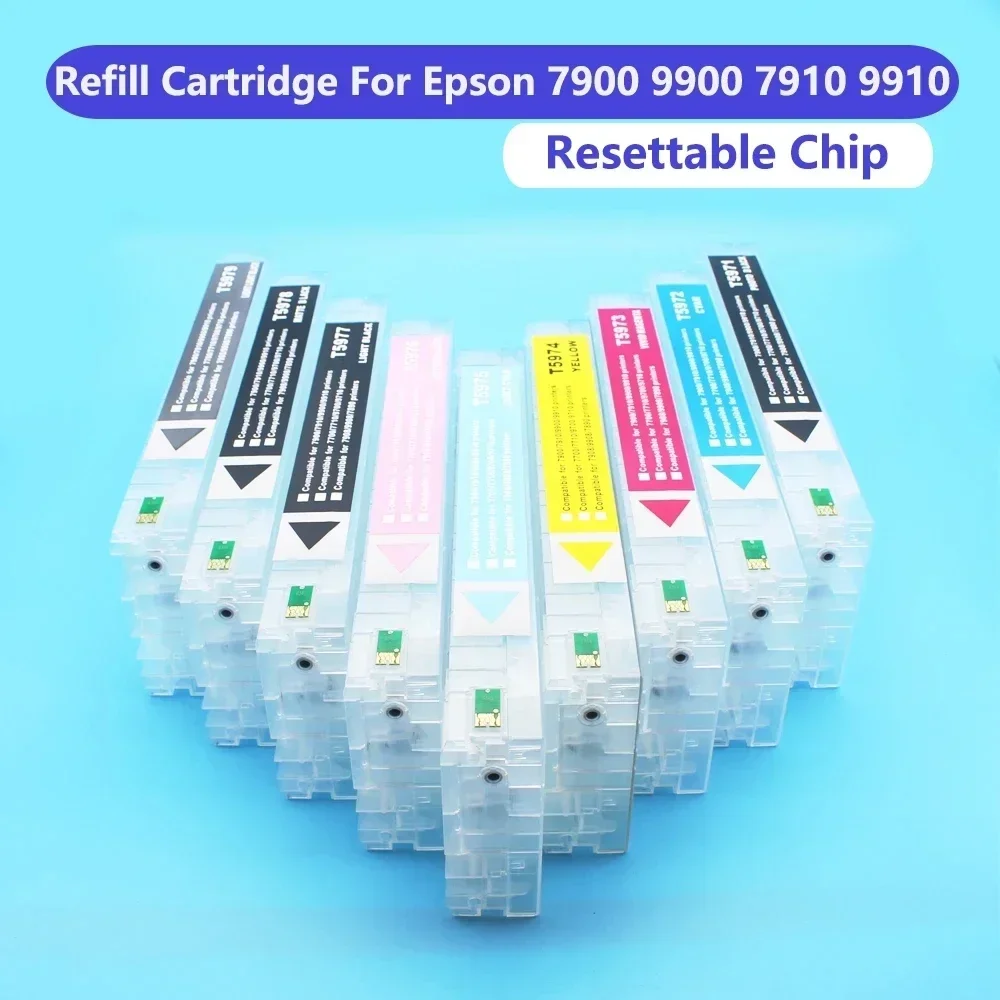 

700ml 7900 9900 Ink Cartridges Printer Refill Ink Cartridge With Chip For Epson Stylus Pro 7890 9890 7908 9908 7910 9700 7700