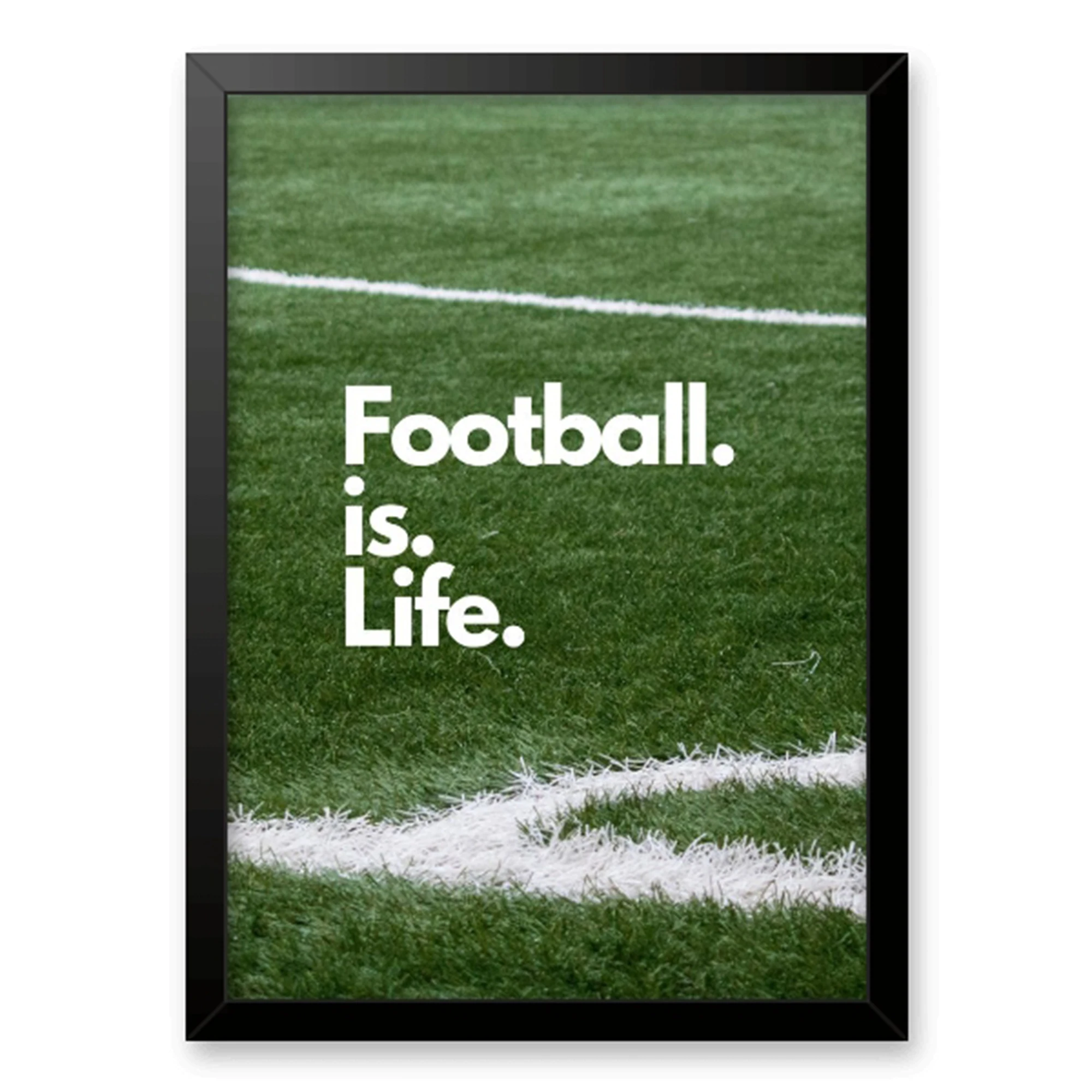 Modern Football Is Life Soccer Field Wall Art Print Canvas Painting Poster Picture For Living Room,Bedroom Home Decor