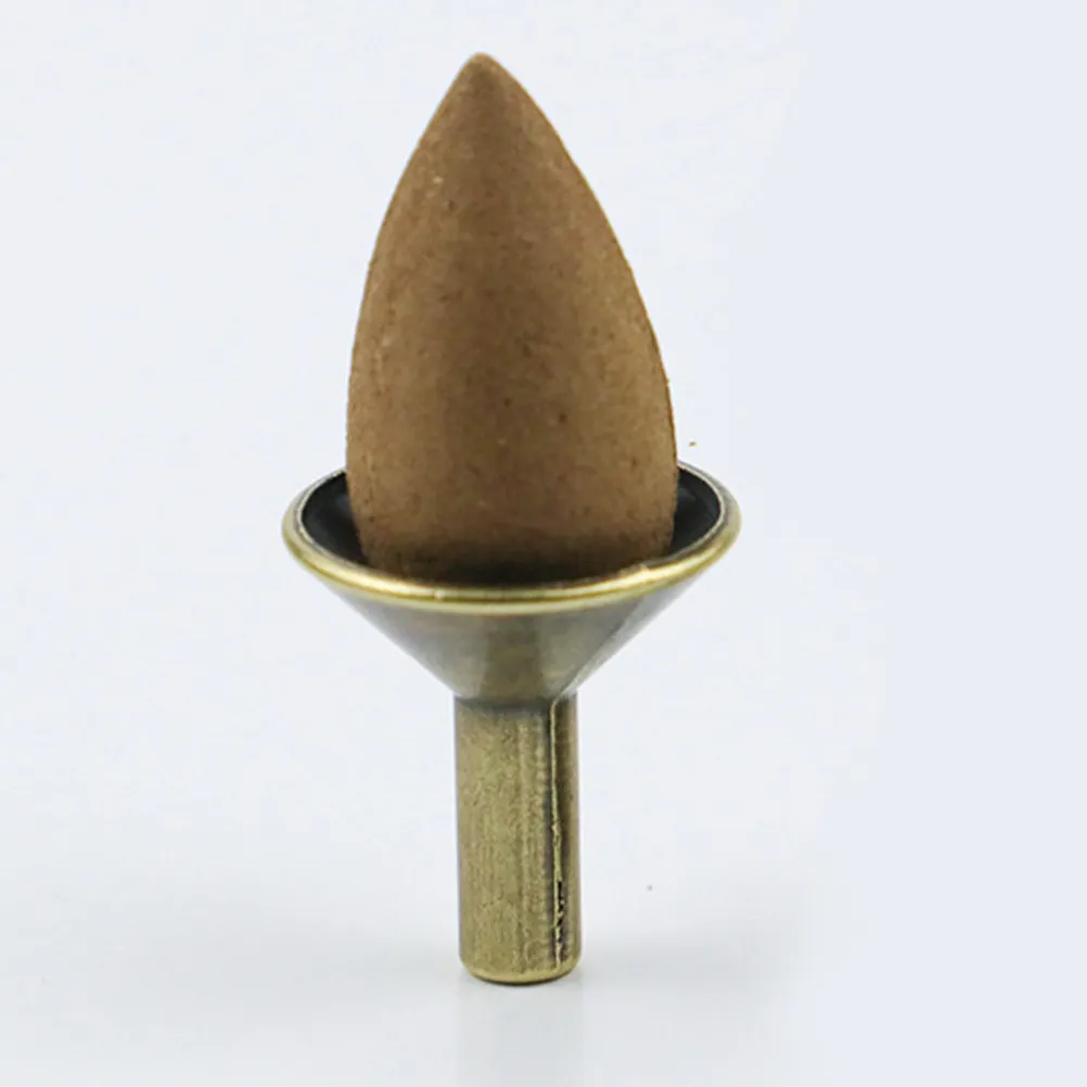 

5Pcs Rustproof Metal Incense Cone Holder Backflow Cone Stand Reusable Tray for Back-Flow Smoke Effect Study Bedroom Tea House