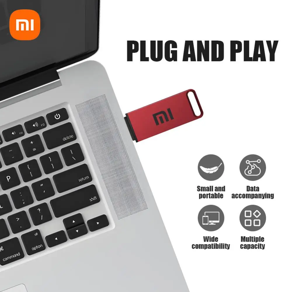 Xiaomi-Pen Drive Portátil de Alta Velocidade, USB 3.1, Leitura e Gravação, 16TB, 8TB, PenDrive para Dispositivos de Armazenamento de Computadores