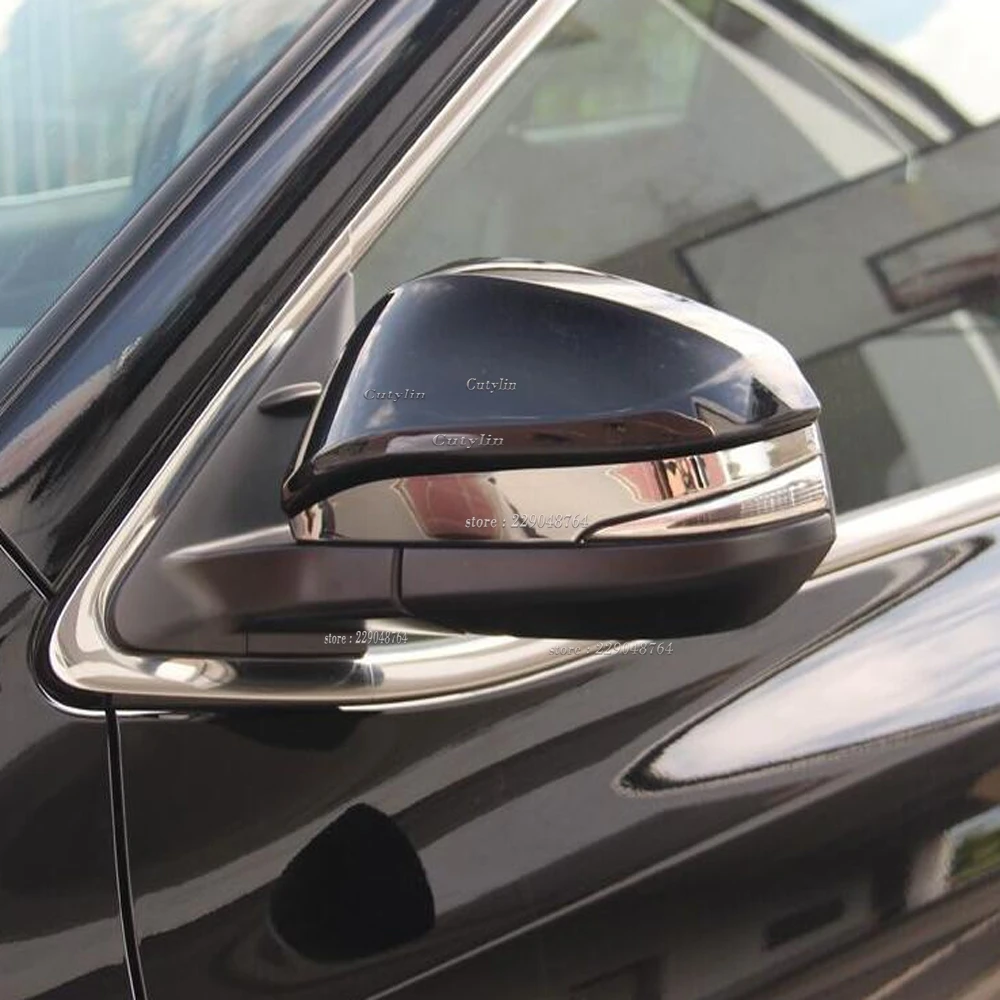 For Toyota Harrier XU60 2014-2018 ABS Chrome Accessories Car Rearview mirror decoration strip Cover Trim Styling Sticker