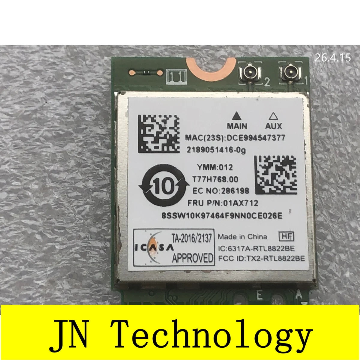 New original for Lenovo Yoga 730-13IKB 530S-14IKB laptop network card 01AX712