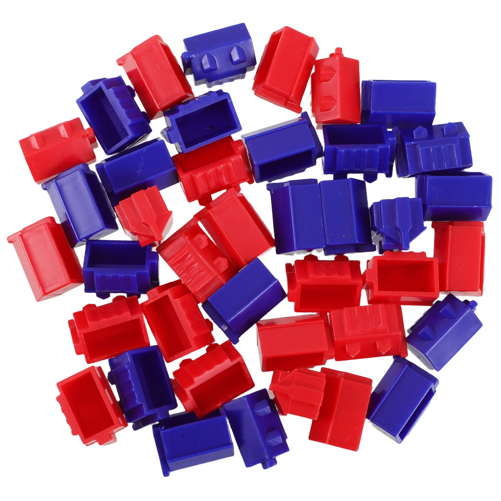 

40Pcs Board Game Houses Hotels Pieces Plastic Replacement Accessories Miniature Gaming Parts for Property Trading Game Family