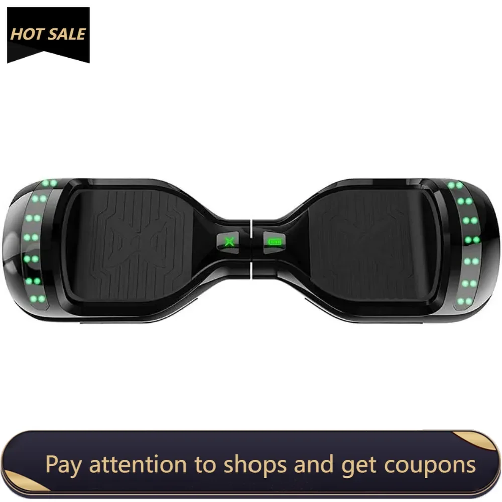 Electric Hoverboard | 7MPH Top Speed, 6 Mile Range, 5HR Full-Charge, Built-In Bluetooth Speaker, Rider Modes: Beginner to Expert