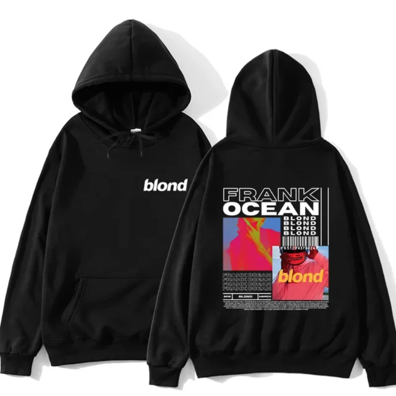 

New Frank Ocean Merch Blonde Album Graphic Hooded Men Women Fans Guft Hoodies Casual Loose Streetwear Hip Hop Male Sweatshirt