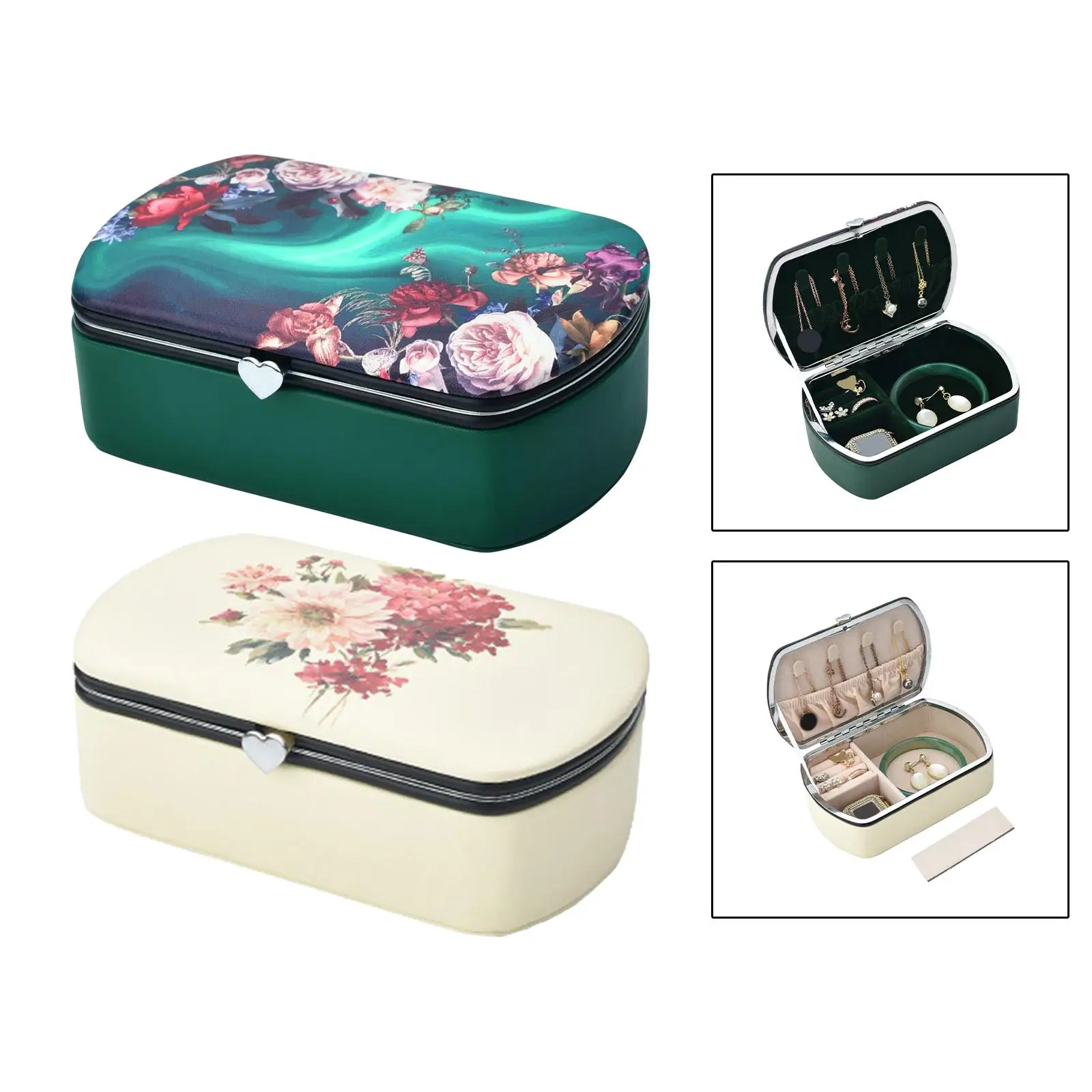 Travel Size Jewelry Box Gift Jewelry Organizer Case for Watches Bracelets Pendan