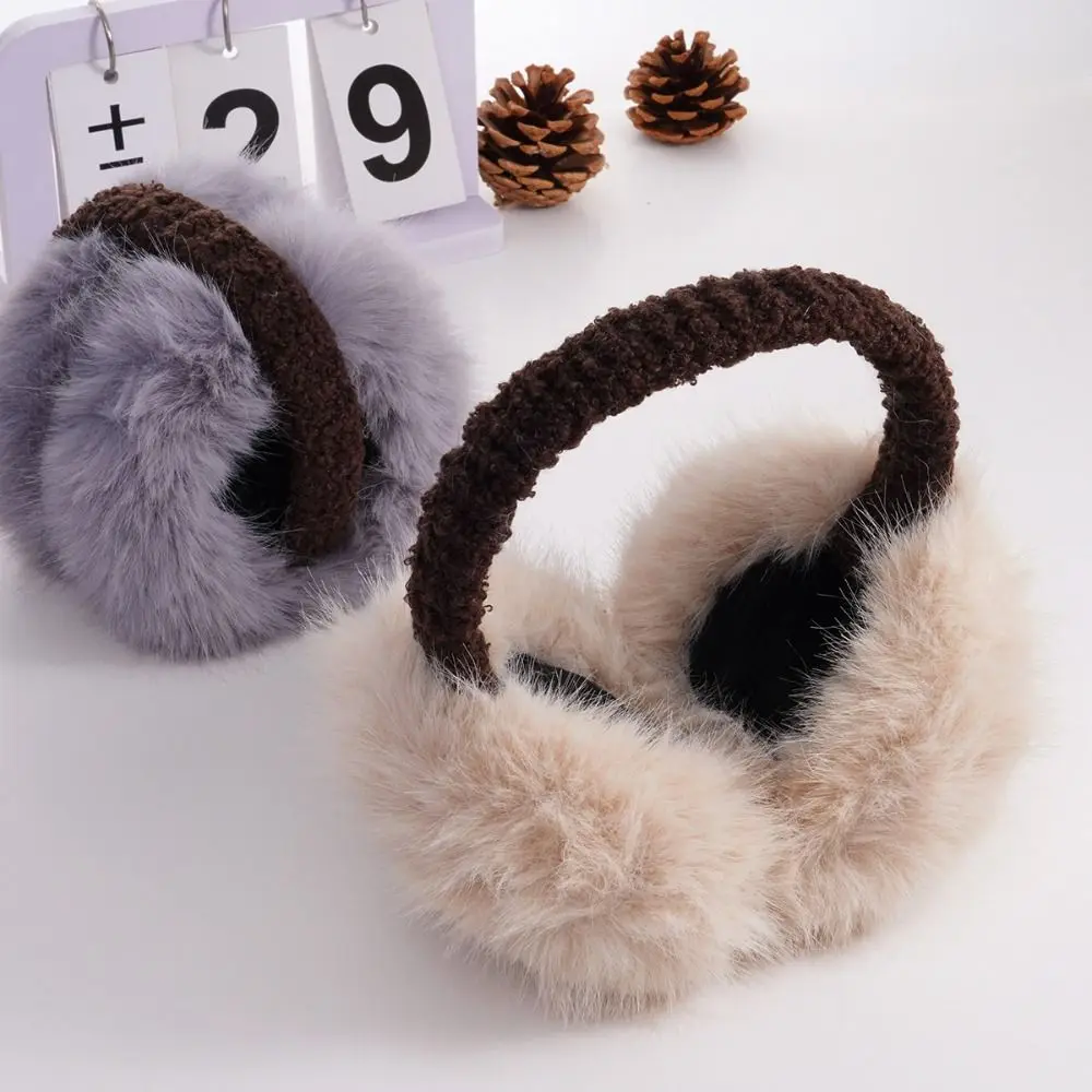 Mode doux pliable cache-oreilles Protection d'oreille hiver chaud oreille plus chaud antigel épaissi moelleux oreillettes pour femmes hommes en plein air